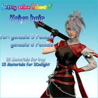 Fantasy Anime Haircut 5 Kaiya Hair for G3F G8F La Femme