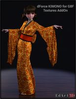 dForce Kimono for G8F Textures AddOn