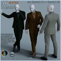 56 extra Presets for Casual 01 plus Casual 02 for H and C Business Suit for G8M
