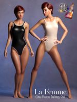 1 Piece Bathing Suit for La Femme for Poser 11
