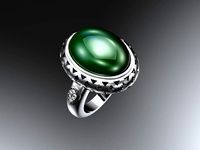 Cabochon ring | 3D