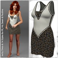 Jacky Dress and 14 Styles for PE, V4, Dawn and Pauline