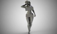 Topless Woman | 3D