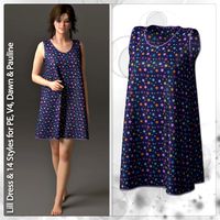 Lill Dress and 14 Styles for PE, V4, Dawn and Pauline