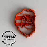 MUFASA MOLDE CORTANTE PARA GALLETAS FONDANT EL REY LEON | 3D