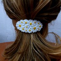 Hair Barrete with Daisies 60-76 | 3D
