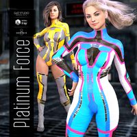 Platinum Force Ouitfit for Genesis 8 Female