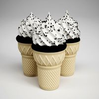 CGAxis Ice Cream Cones 14 3D Model