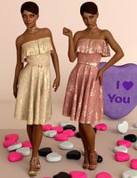 InStyle - dForce Lorena Dress and Footwear Outfit for G8F