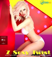 Z Sexy Twist - Poses with Partials for Genesis 3 and 8 Females