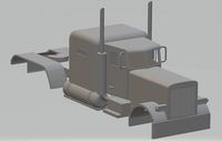 Peterbilt 359 Printable Body Truck | 3D