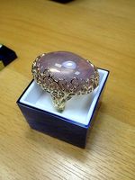 Golden female ring | 3D