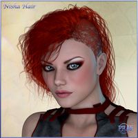 Prae-Nisha Hair For V4 Poser