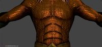 Aquaman -Jason Momoa- Rigged 3d model with trident