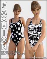 Faxhion - One Piece Bathing Suit