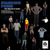 Standing poses for Genesis 8 male