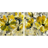 Buttercup 2 Piece Painting Print on Wrapped Canvas Set