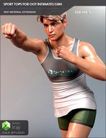 Sport Tops Iray Extension for OOT Intimates for Genesis 8 Males
