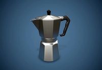 Moka Coffee Pot PBR Game Ready