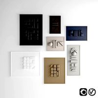 Gypsum geometric frame