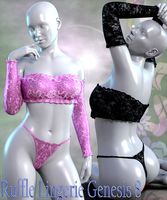 Ruffle Lingerie Genesis 8 Daz Studio
