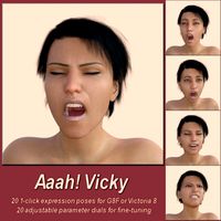 Aaah! Vicky8 for Daz Studio