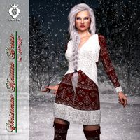 JMR Christmas Knitted Dress for G3F or G8F