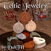 Wood and Stone Textures for Celtic Jewelry
