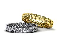 Braided wedding ring Many finger sizes  3dmodel | 3D