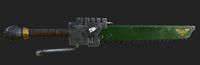 Warhammer 40K Chainsword Low-poly 3D model