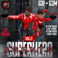 SuperHero Agents for G3F and G3M Volume 2