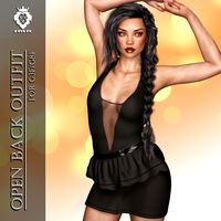 JMR Open Back Outfit for G3F/G8F