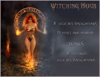 Witching Hour - Backgrounds and poses - G3F-G8F-V8