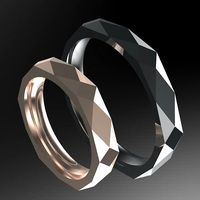 Geometric Wedding Band | 3D