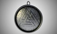 Valknut Necklace | 3D
