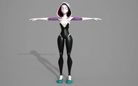Character - Spider Gwen Rigging Fan Art