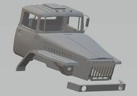 Ural 44202 Printable Cabin Truck | 3D