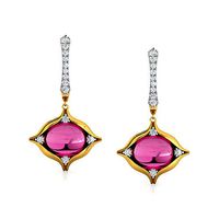 Amer Dome Drop Earrings | 3D