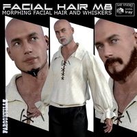 Facial Hair for Michael 8 and Genesis 8 Male