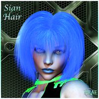 Prae-Sian Hair for V4 Poser