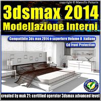 3ds max 2014 Modellazione Interni v 8 Italiano cd front