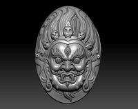 Tibetan buddha head | 3D