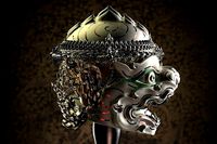 Hanuman - Khon Mask helmet - Thai Pattern | 3D