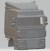 DAF XF Printable Cab Truck | 3D