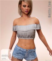 Ruffle Top for Genesis 8 Females