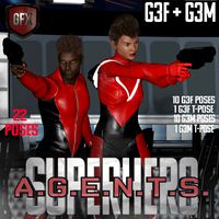 SuperHero Agents for G3F and G3M Volume 1