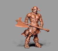 Barbarian - Rorbane  headhunter 35mm scale | 3D