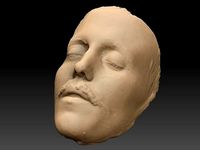 Death mask of Sigge Wulff 270mm | 3D