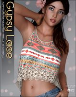 Gypsy Lace Tank for Genesis 8 Female