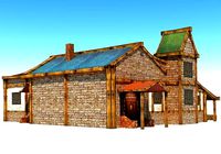 Village house - Low poly